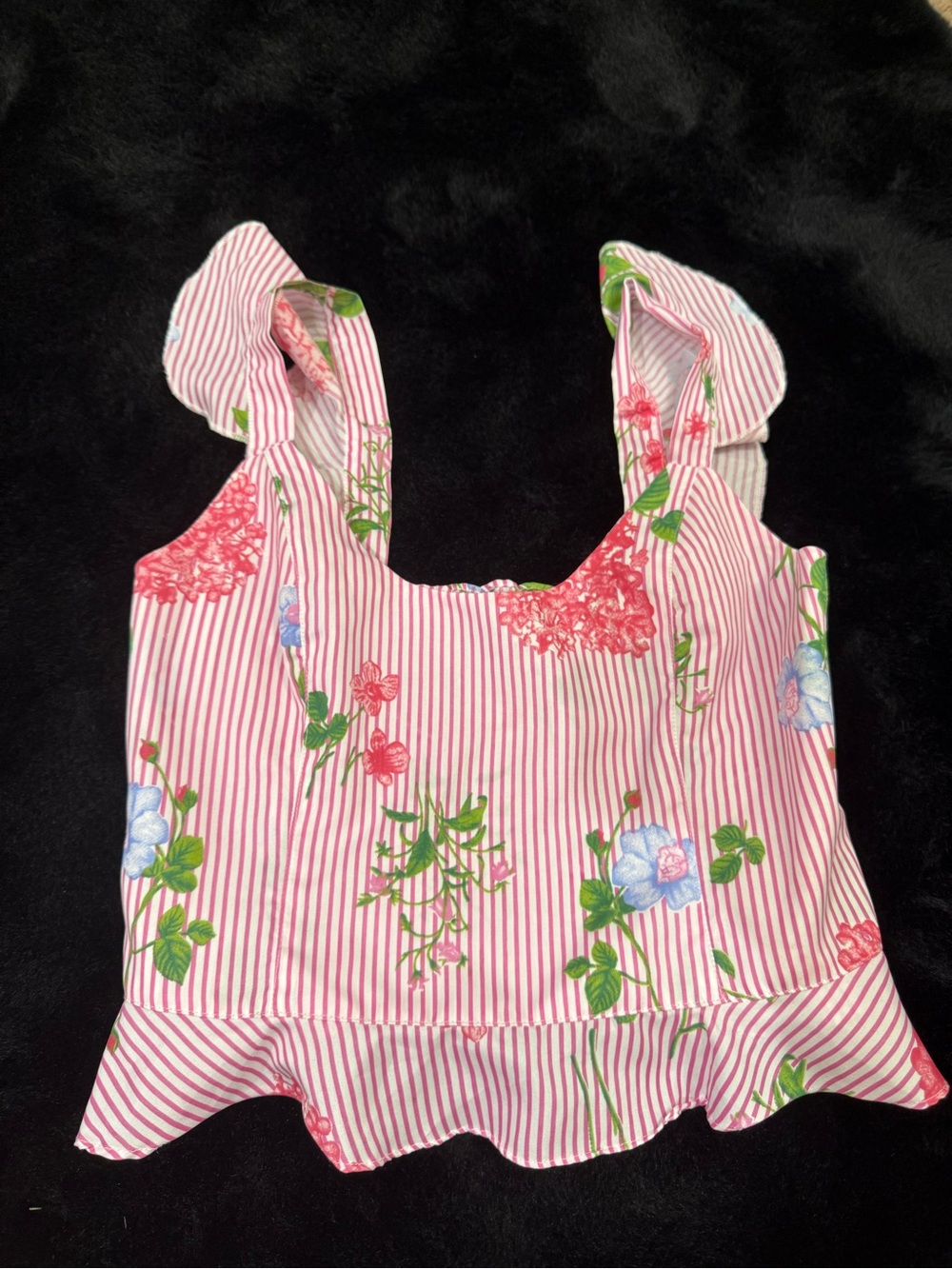 Pink Floral Tank